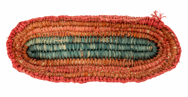 Small woven rainbow dish by Aunty Millie Taylor - Image 2