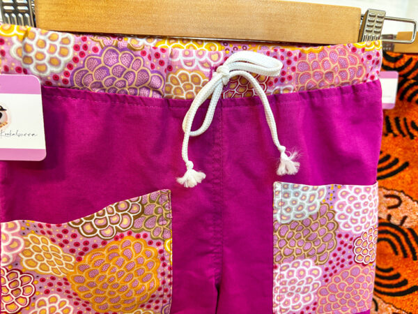 Kids Pink pants with flower pockets by The Laughing Kookaburra - Image 2
