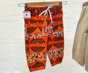 Kids Orange pants with pockets by The Laughing Kookaburra