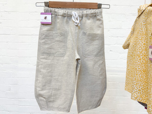 Kids Linen look pants by The Laughing Kookaburra