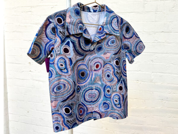 Kids Blue button up shirt by The Laughing Kookaburra