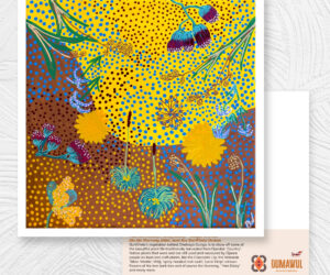 Postcard - Plant life Dhelkaya ‘being healthy’ - Gunga, ‘to create’ by Aunty Ros Dodson