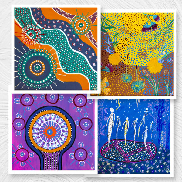 Postcard Set (4) by Aunty Ros Dodson