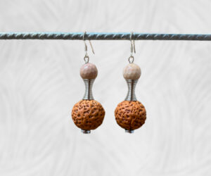Quandong & Mookite earrings by Dja Yingila