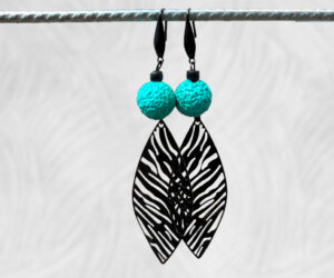 Turquoise quandong earrings by Dja Yingila