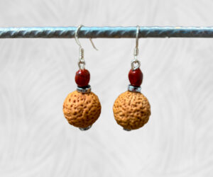 Quandong with jasper earrings by Dja Yingila