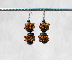 Native seed earrings by Dja Yingila
