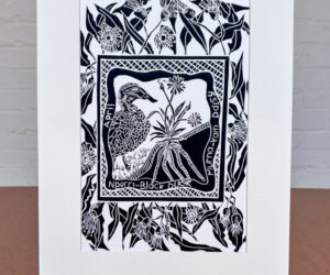 Ngarri & Murna - Djaara Seasons Lino Print by Krishna Heffernan