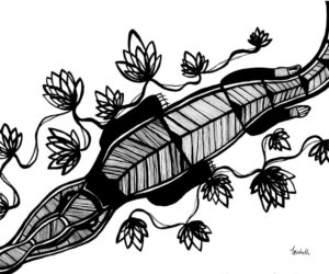 'Crocodile' Print by Timani Nairana