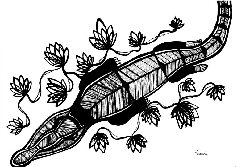 'Crocodile' Print by Timani Nairana