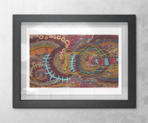 'Walking on Country' Print by Jackie Wirramanda