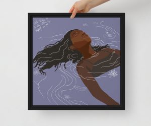 Still Water - Framed printed canvas by Timani Nairana