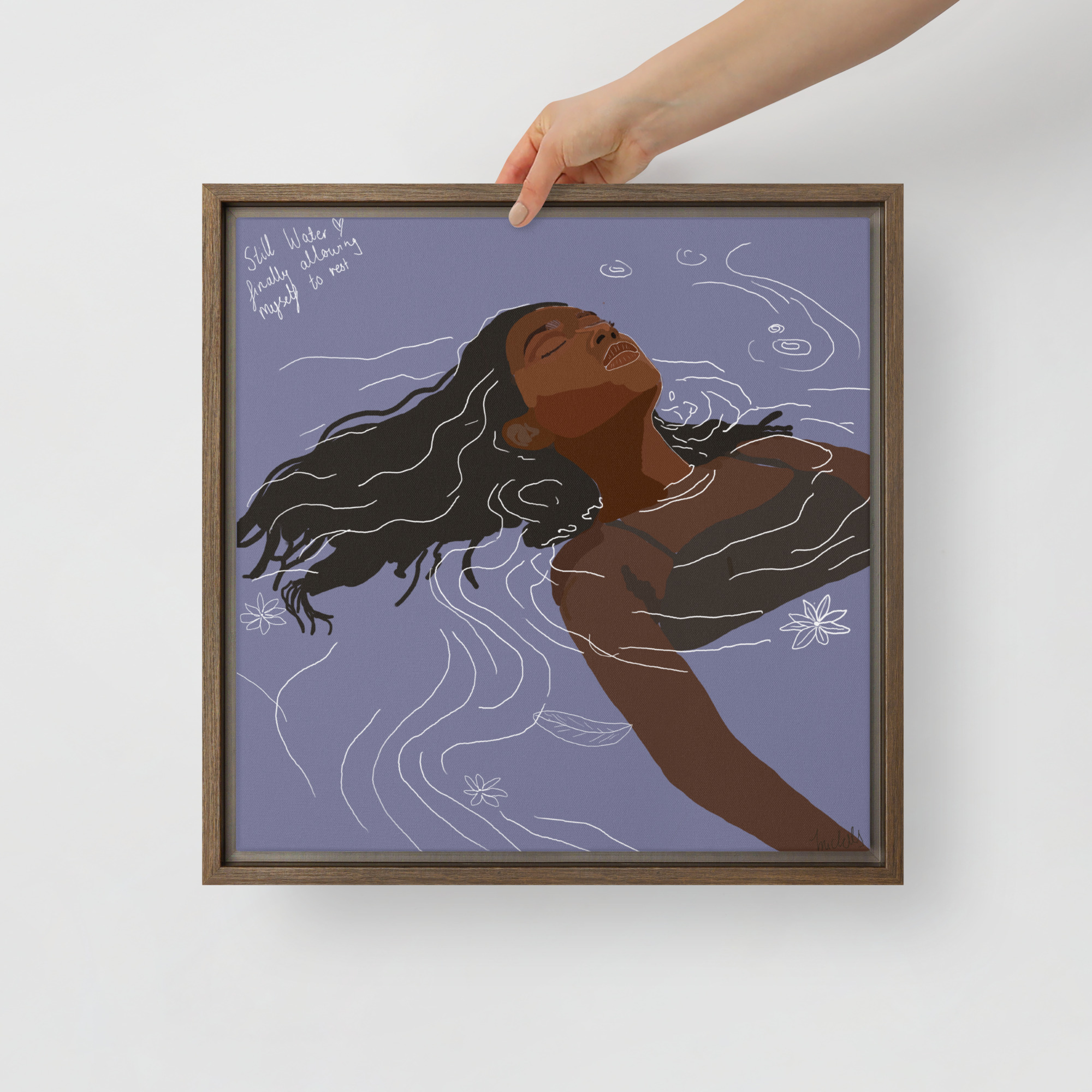 Still Water - Framed printed canvas by Timani Nairana - Image 2