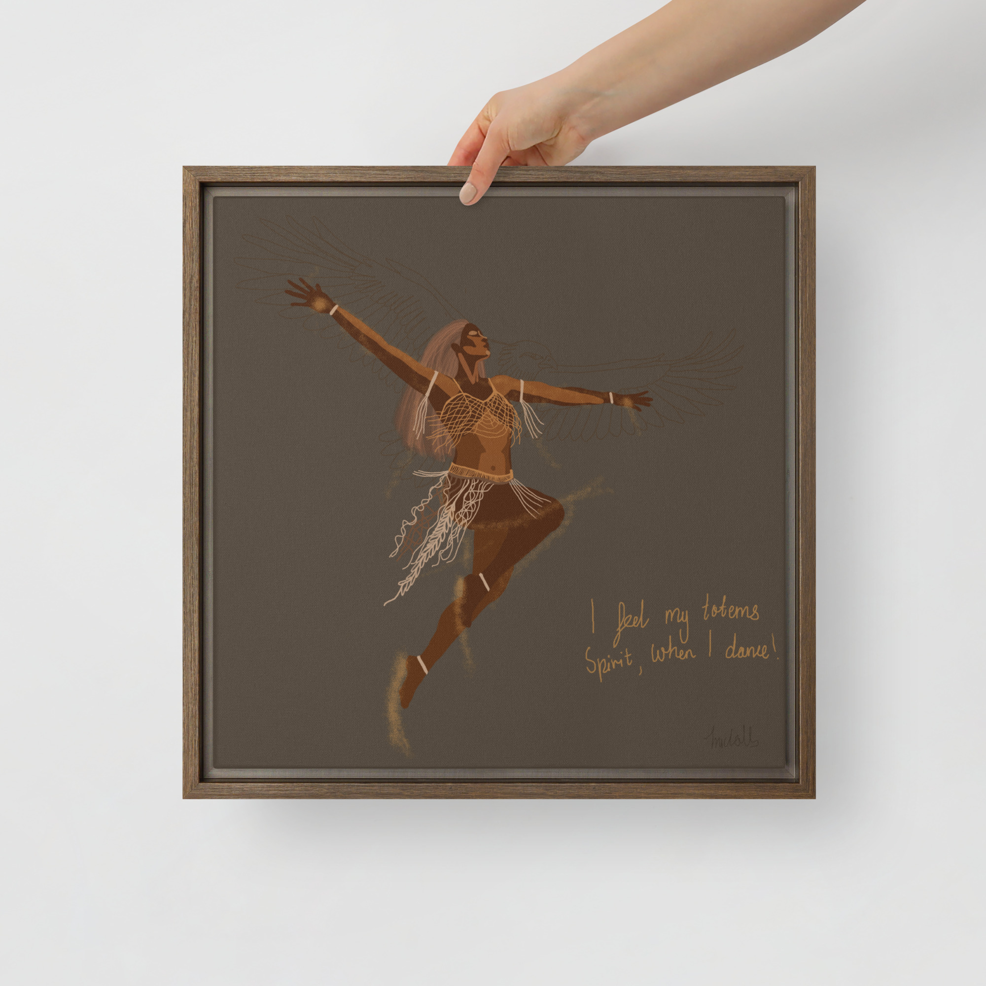 Spirit in Motion - Framed printed canvas by Timani Nairana - Image 2