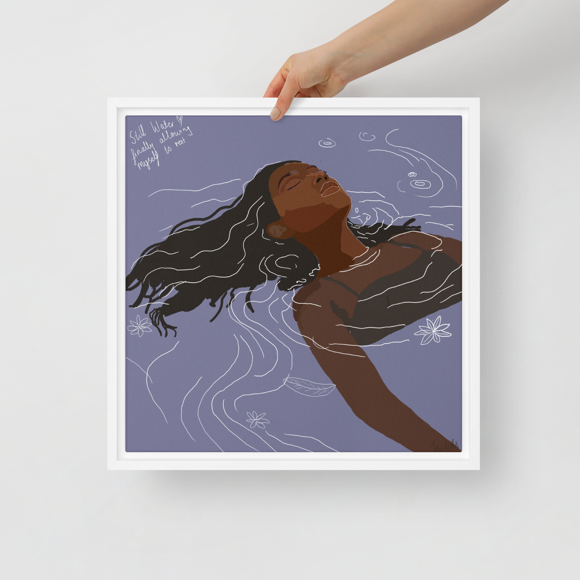Still Water - Framed printed canvas by Timani Nairana - Image 3
