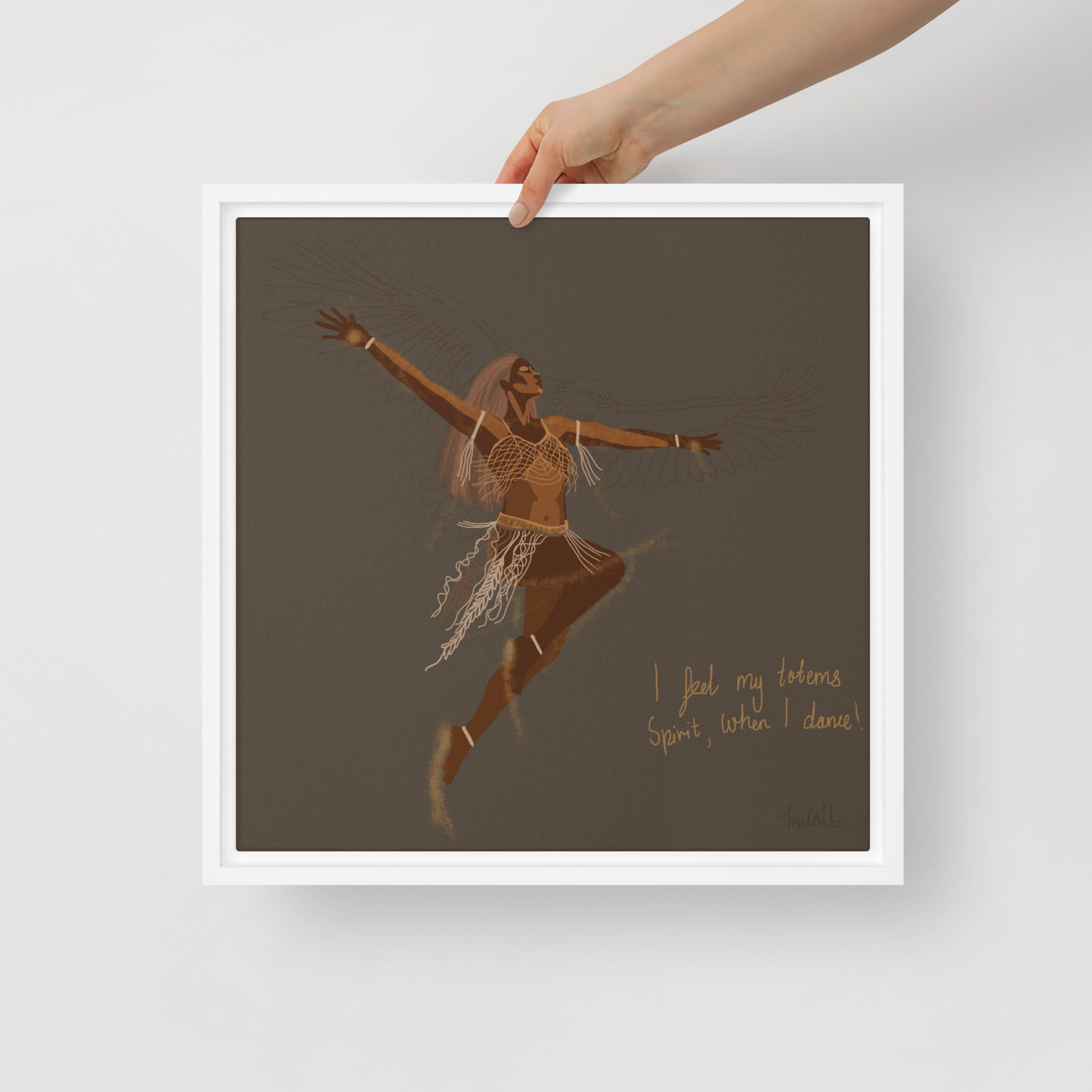 Spirit in Motion - Framed printed canvas by Timani Nairana - Image 3